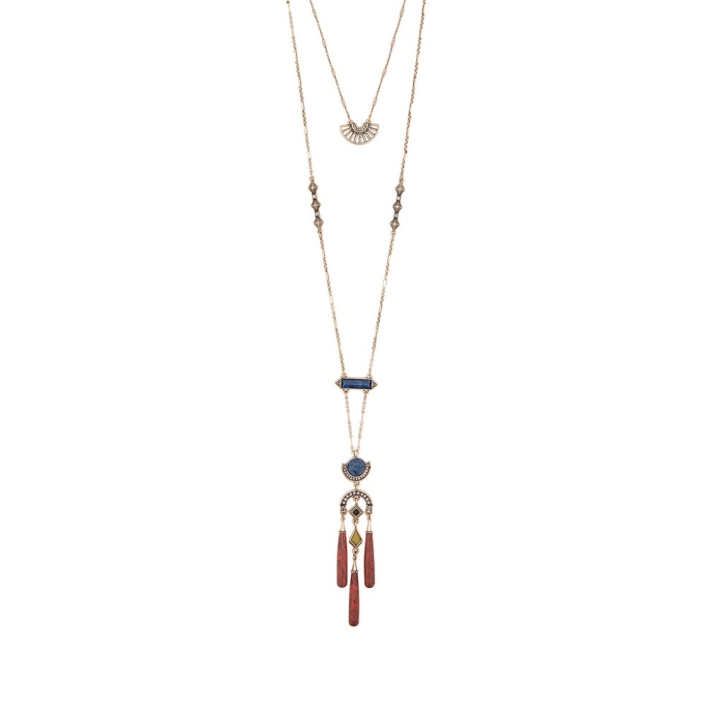 Sunlit Savanna Two-Row Convertible Necklace
